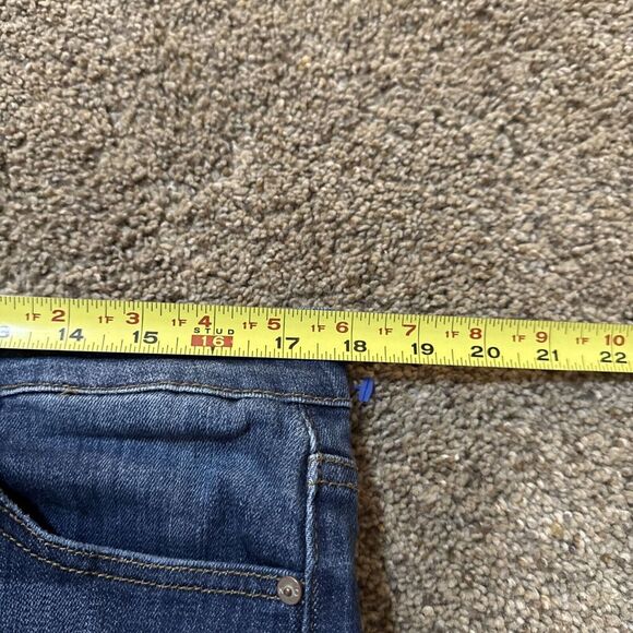 Kancan Estilo High Rise Ripped Ankle Skinny Jeans Women's Size XL Dark Blue Wash - Picture 7 of 11